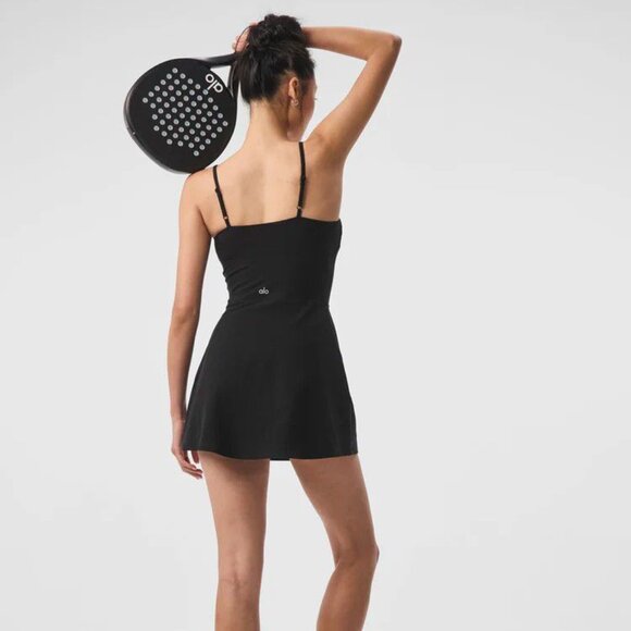 Alo Yoga Courtside Tennis Dress Black - Picture 7 of 13